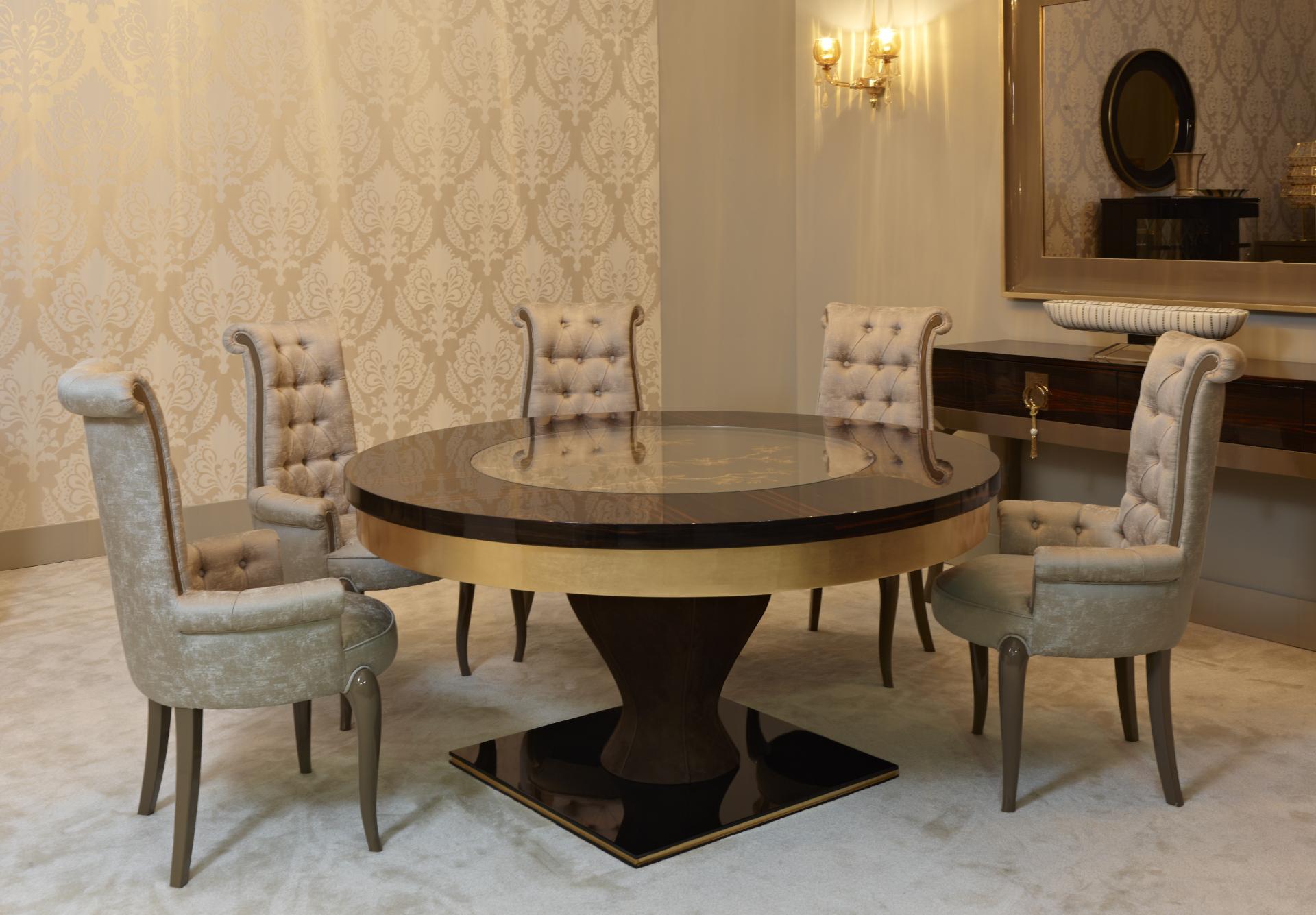 Glamour Dining Table Collections Detail Patina Furniture